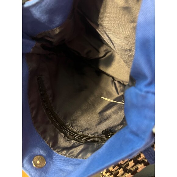 Kavu Keeper Blue Canvas Crossbody Bag Sling Purse Zip Around to Widen Pockets - Picture 8 of 8